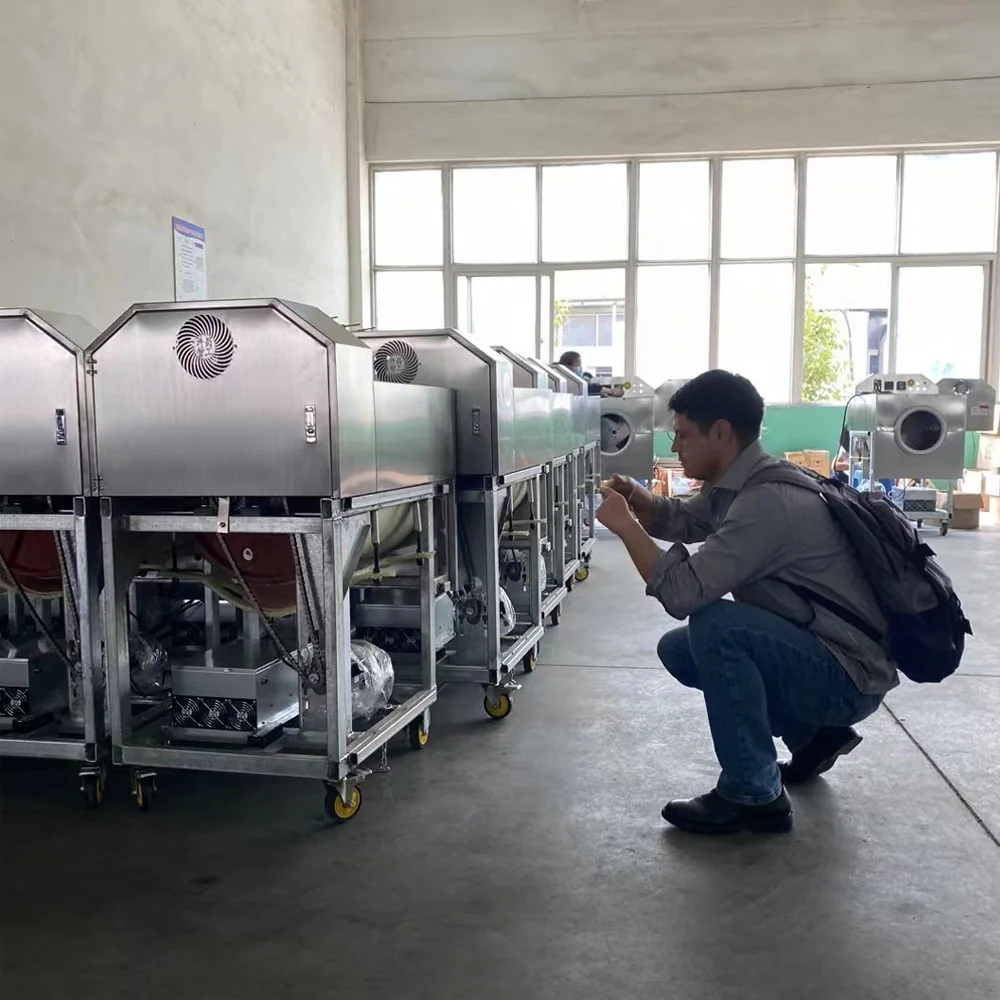 5kg/batch-500kg/batch Electromagnetic induction heating   soya oat chinese roaster