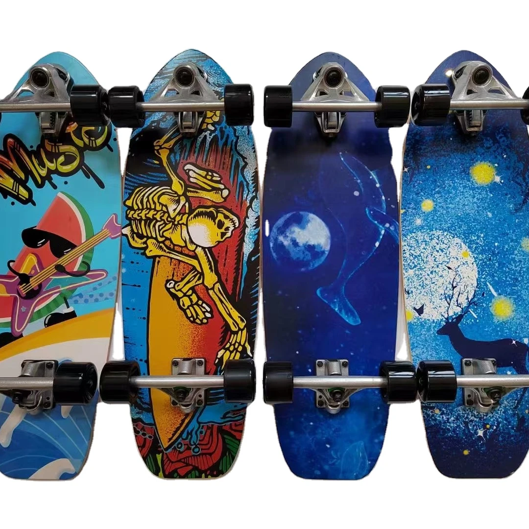 Wholesale Products 31inches Surf Skate Cruiser Skateboard Maple Land Surfboard