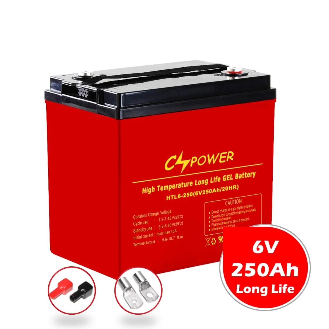 CSPower 6V 250Ah резервная гелевая батарея для телекоммуникационной системы китайская поставка HTL6-250 VS BR Solar RIT