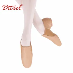 Dttrol New arrivals wholesale split sole Classic Style genuine leather jazz dance shoes stretch fabric shoes
