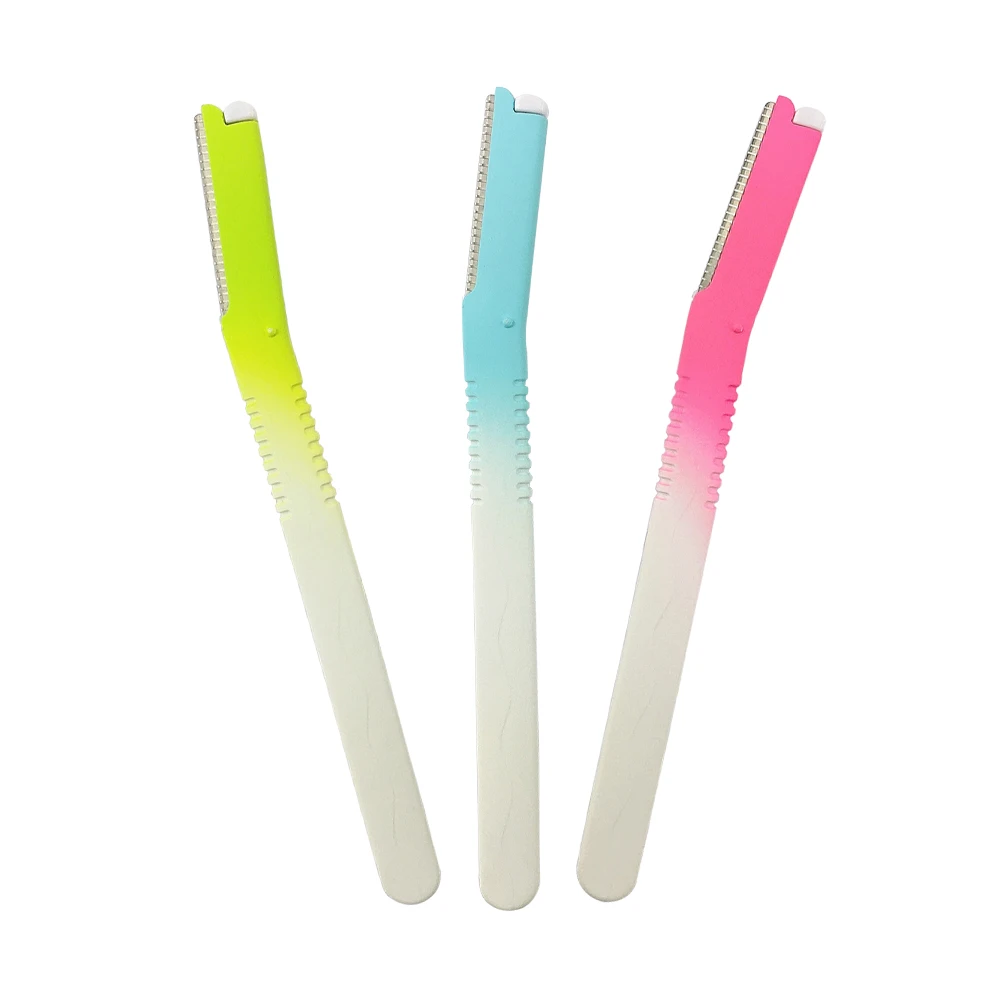 Hot Sale High Quality Custom Lady Make-up Tools Hair Facial Razor Stainless Steel Eyebrow Shaper Beauty Facial Scraper