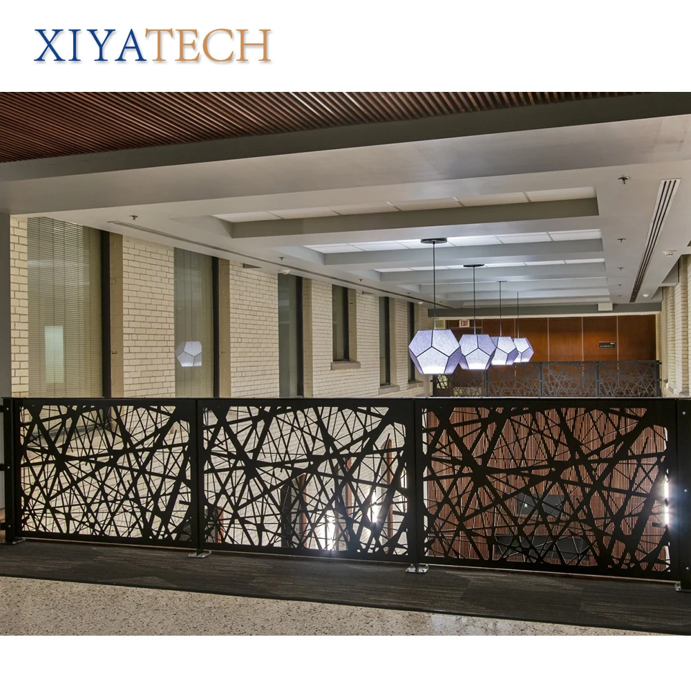XIYATECH Elegant Laser Cut Aluminum Balcony Railings and Stair Balustrades