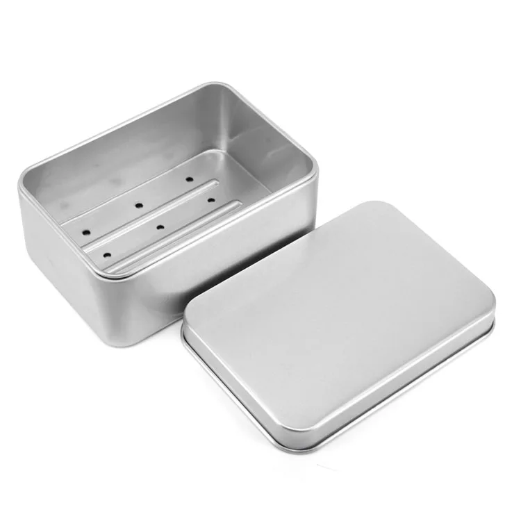 Hot sale rectangular aluminum tin can tin box soap aluminum jar tin box soap dish metal soap box