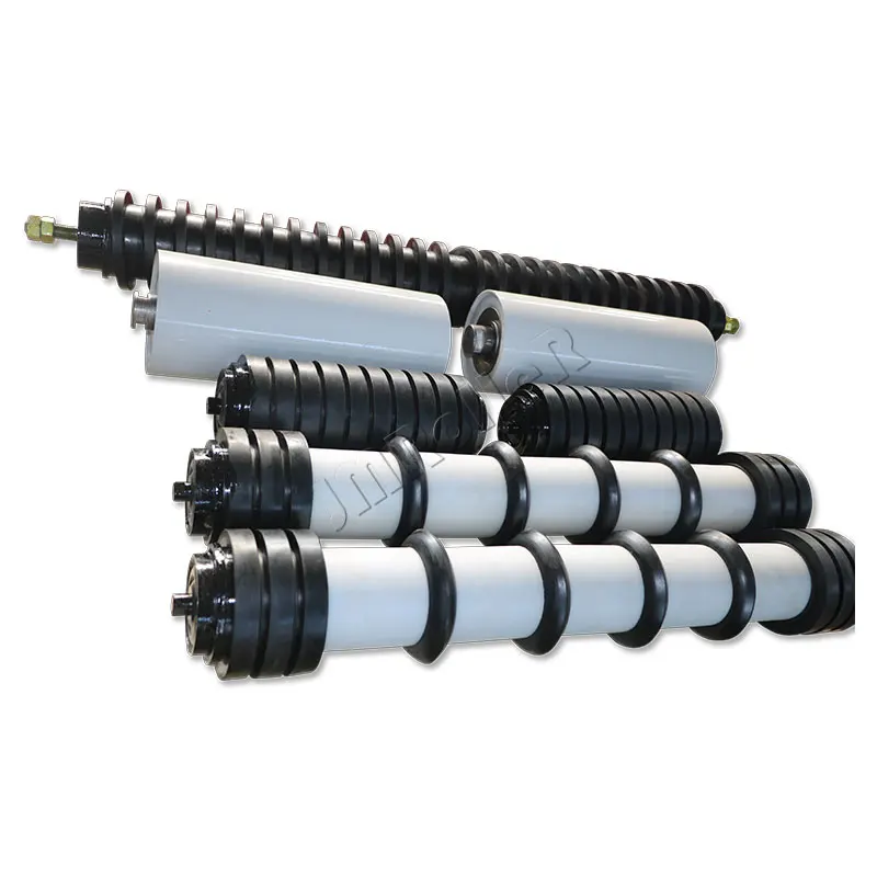 Self Cleaning Belt Conveyor Comb Type Return Rubber Ring Roller Made In China