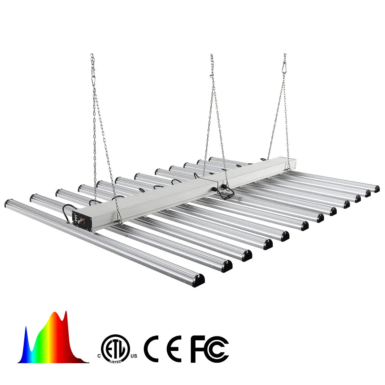 Indoor Hydroponics Full Spectrum 1000W Spider Shaped 12 Light Strips Led Grow Light Adjustable Lights