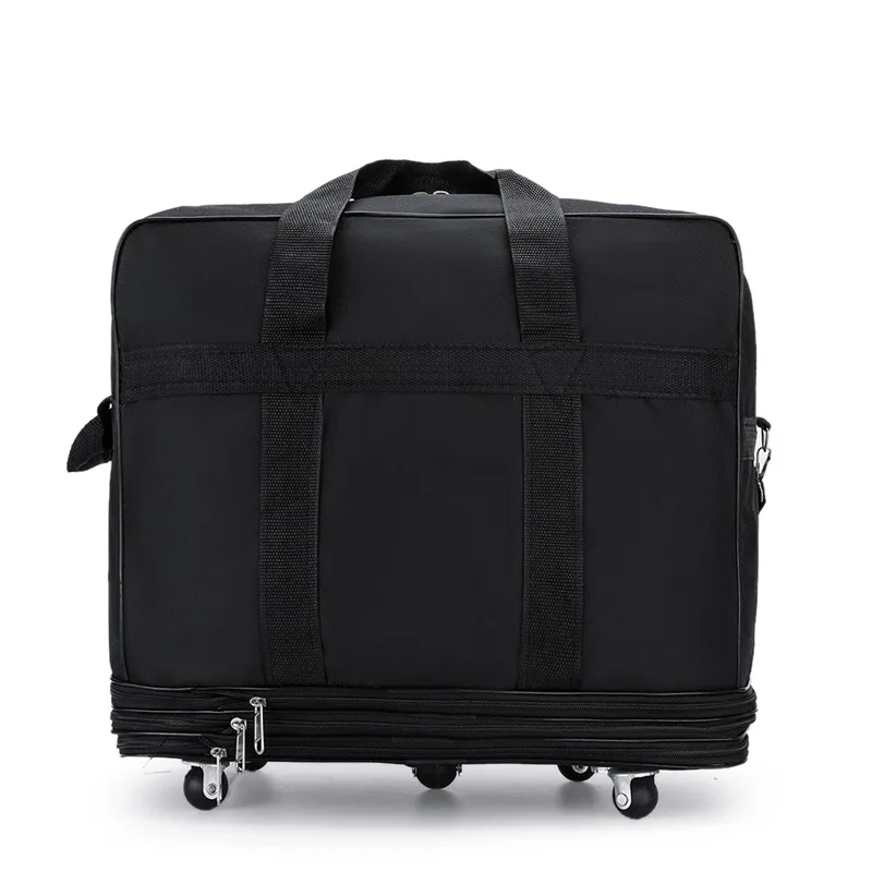 3PCS/SET Consignment Trolley Case with Wheels Folding Large Capacity Travel Bag Oxford Cloth Carry On Hand Luggage Suitcases