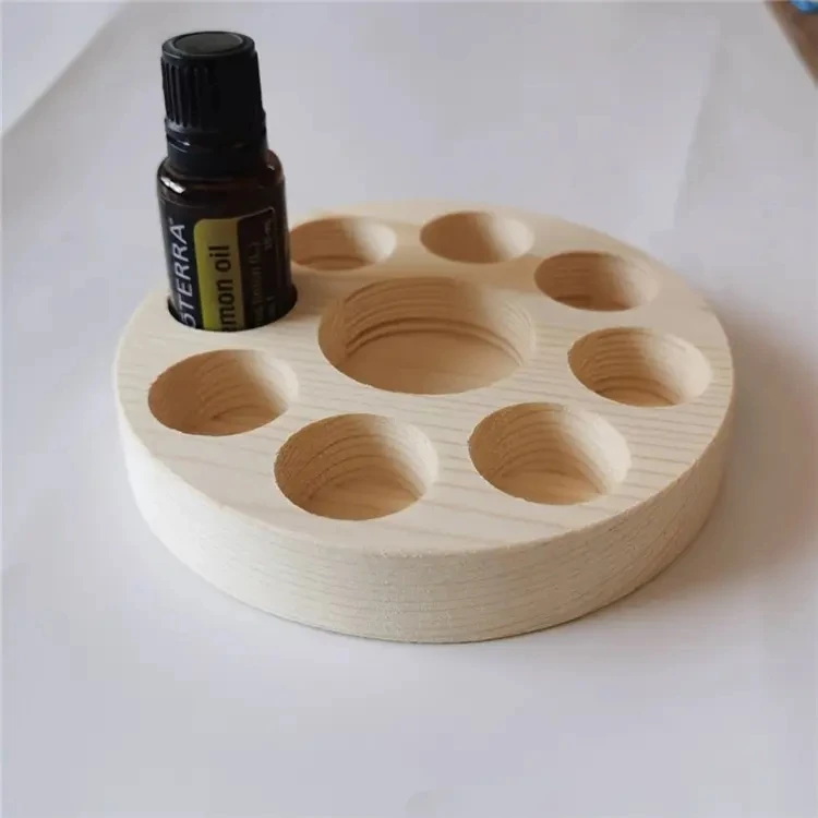 Wooden Essential Oil Display Stand Tabletop Essential Oils Perfume Storage Racks Oil Bottles Holder