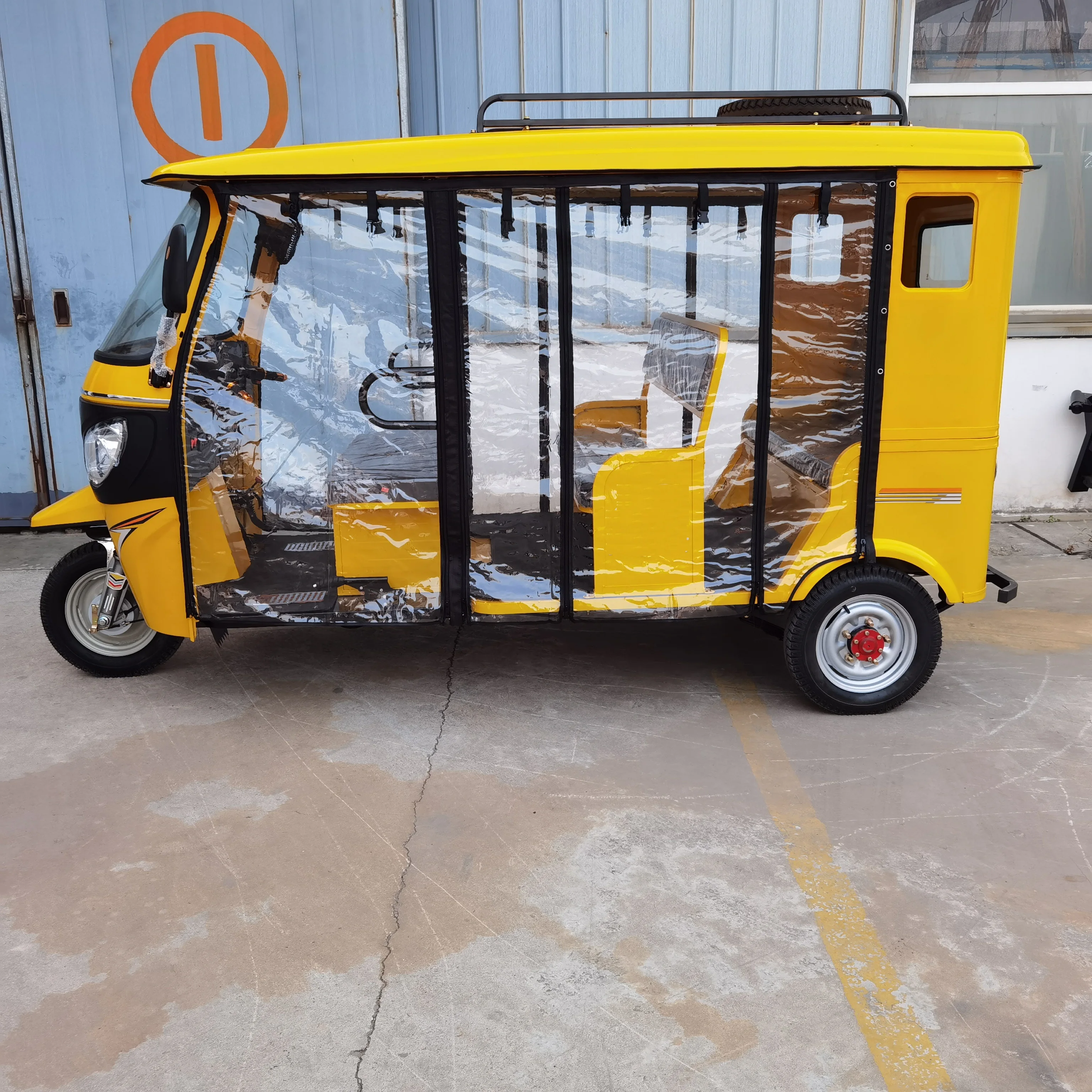 Electric Bajaj Taxi Motor Tricycle 3-Wheel Passenger Trike   Motorcycle