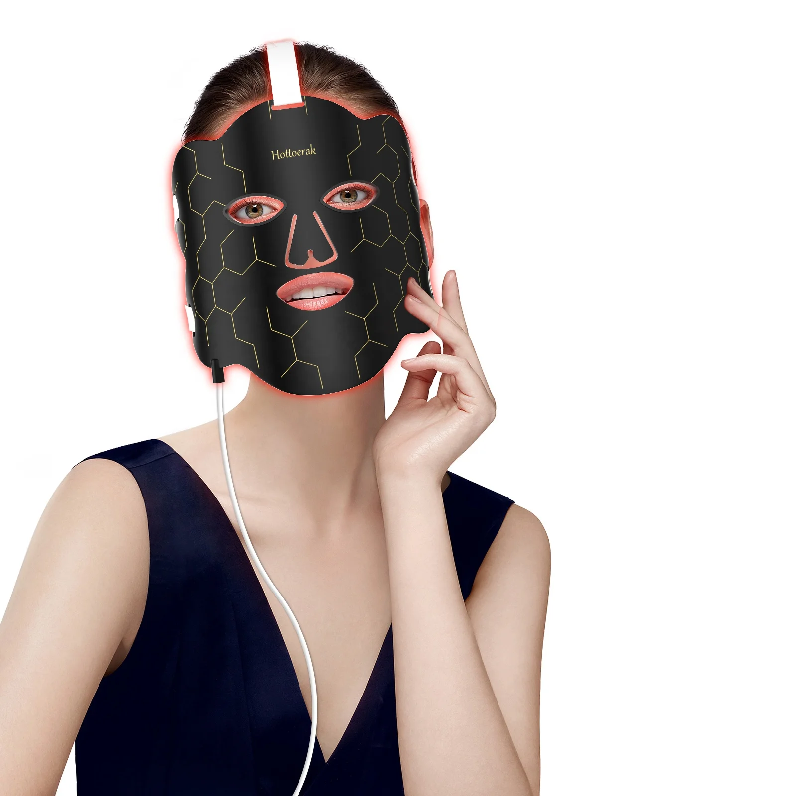 660nm 850nm Red Nir LED Facial Skin Care Skin Tightening Therapy Face Mask Anti Aging Silicone Led Mask Face