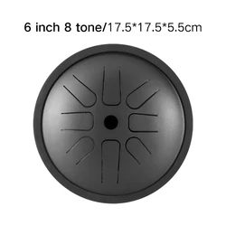 Hluru Percussion Musical Instruments for Sale Pocket Drums Kit 8 notes 6 Inch Handpan Tank Drum Steel Tongue Drum TP8