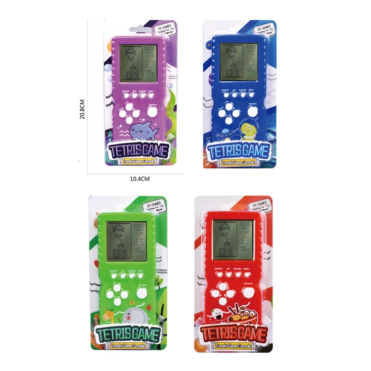 Classic Straight Board Russia Brick Handheld Game Players Educational Toys For Kids