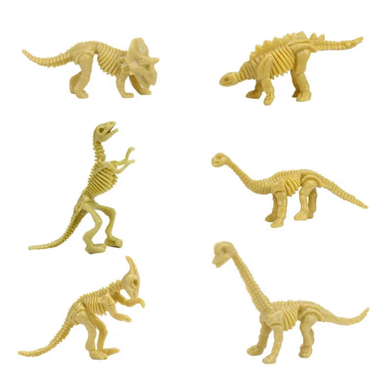 12 Different Dinosaur Skeleton Puzzles Model Set 3D Dinosaur Arts and Crafts Model Toys for Kids Ages 6 and Up
