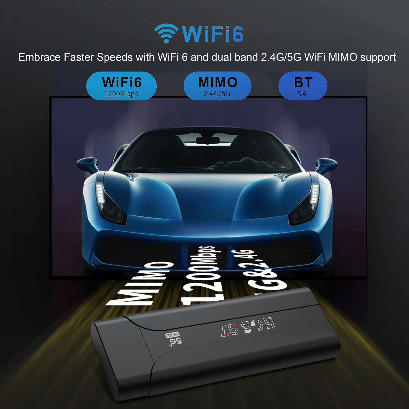 2024 новая телевизионная приставка smart TV box HCS97 поставляется с оригинальной фабрики 2 ГБ 16 5 г двойным Wi-Fi bt
