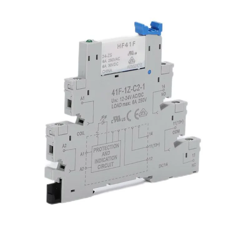 HF41F-024-ZS 41F-1Z-C2-1 ultra thin relay module module24V 220V 6A wafer solid state relay