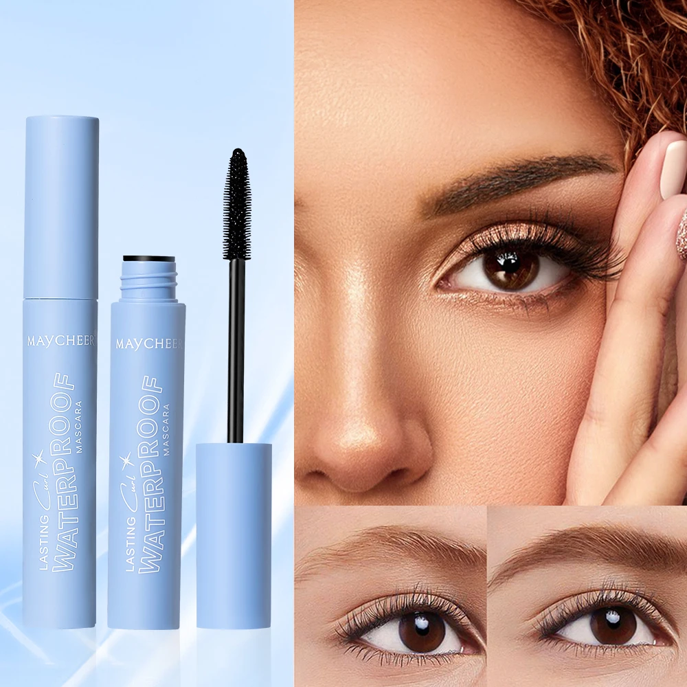 Maycheer Wholesale or Custom Black Waterproof Mascara Eye Lash Makeup Long Lasting Luxury Vegan New Arrival Lengthening Mascara