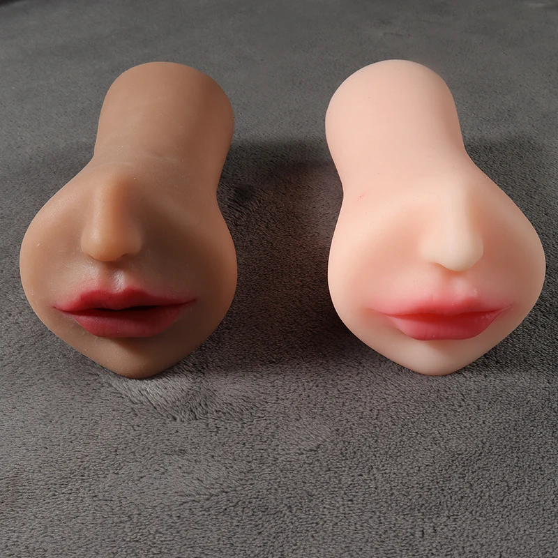 Realistic mouth pocket cat oral M masturbation brown adult sex toy made of TPE material