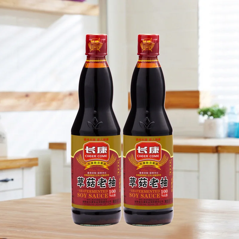 500mL Mushroom Dark Soy Sauce Chinese Traditional Seasoning High End Soy Sauce