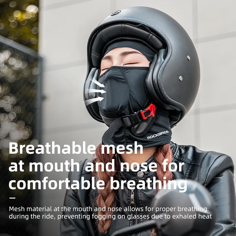 ROCKBROS Factory Wholesale Customize Balaclava Face Mask Breathable Ski Mask Cycling Motorcycle Helmet Liner Shiesty Mask