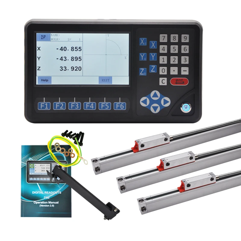 LCD DIGITAL READOUTS EDM FUNCTION/ DRO WITH LINEAR SCALES /OPTICAL ENCODERS FOR LATHE / MILLING MACHINES