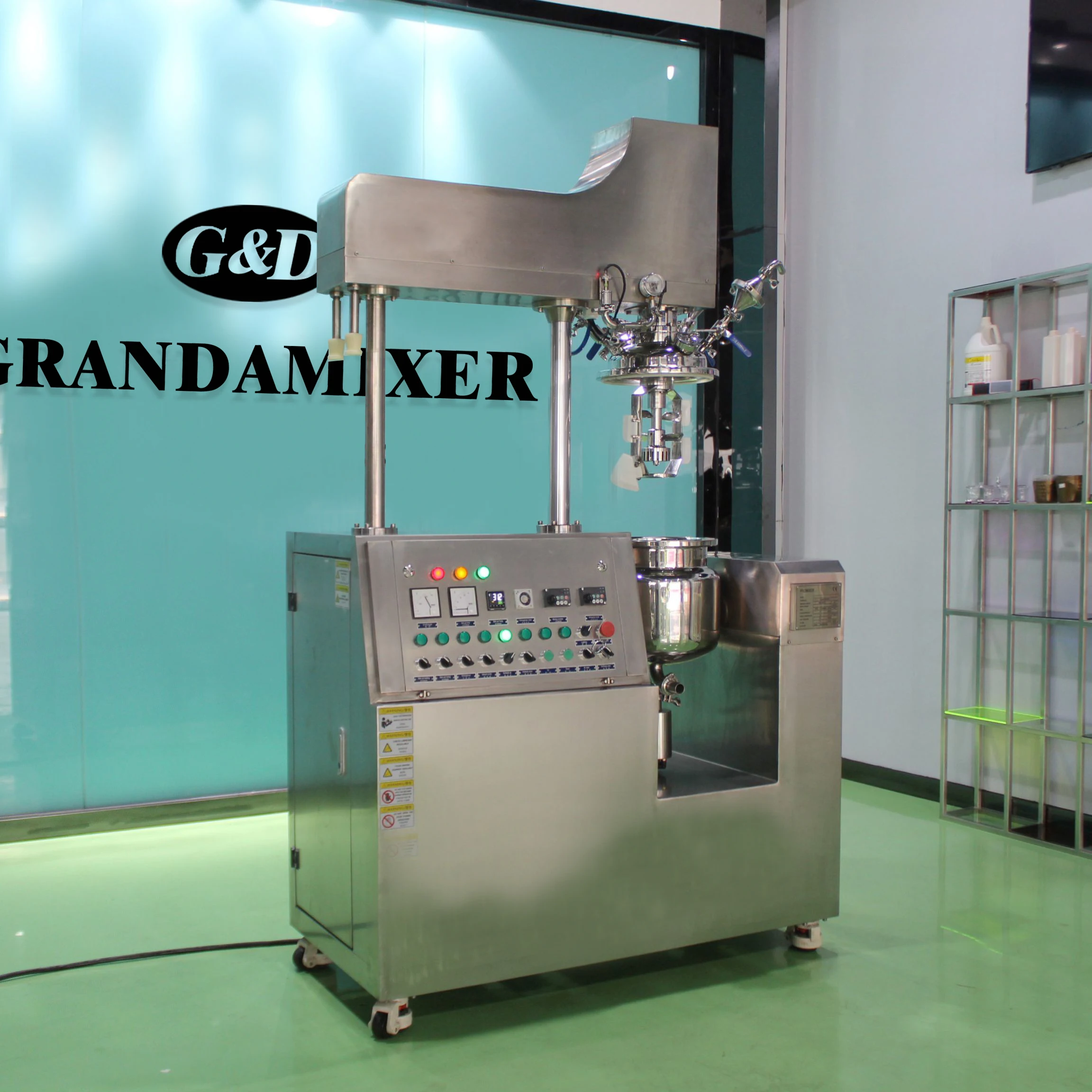 50 L 1000 L 1500 L Vacuum Electric Mixer Cooker Pan Agitator Cook Boil Pot Jacketed Machine