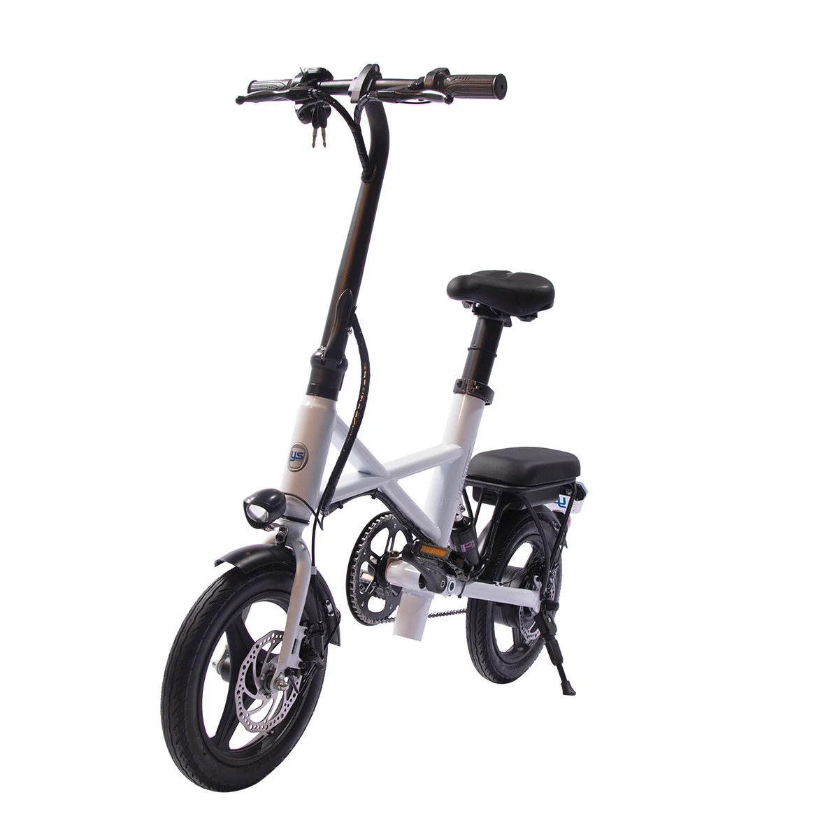 New arrivals 14inch wheel foldable folding E bike 36V/7.5Ah two seat electric bicycle 350W high power electric city bike
