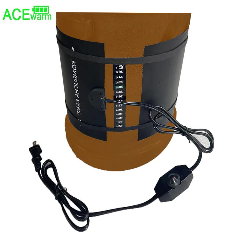 KOMBUCHA brewing heat pad ,fermentation heat belt with thermostat,28X7inch(71x18cm),Two layer insulation,manufacr