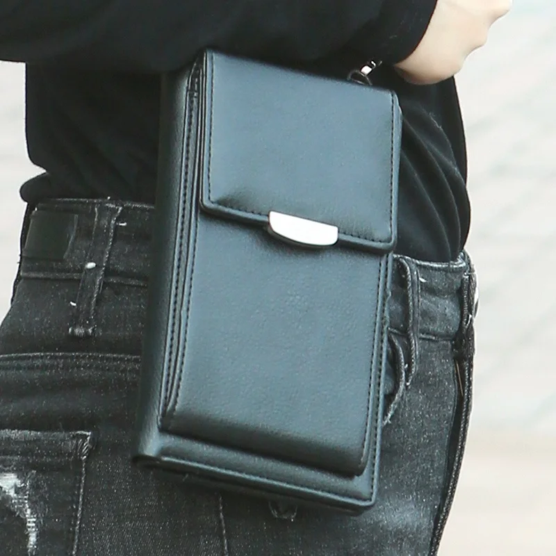 Large Smartphone Crossbody Bag Shoulder Bag Wallet with Credit Card Slots