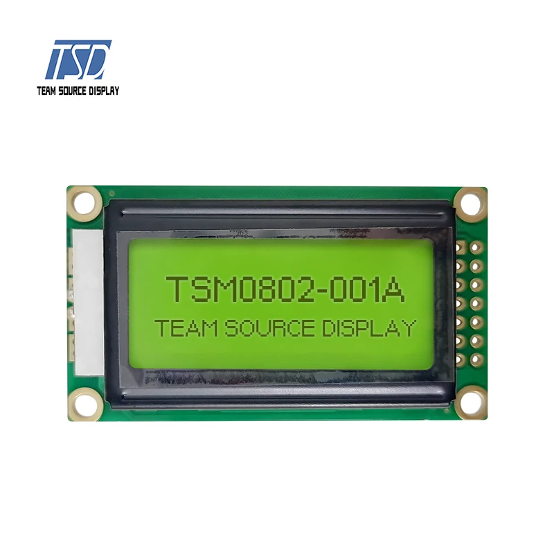 8*2 dots 0802 dots lcd COB type chip on board TN/STN/HTN/FSTN blue and yellow
