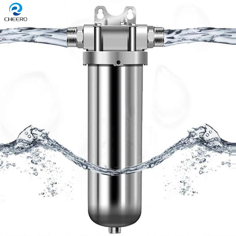 8000L/H 10inch/20inch Stainless Steel 304 housing whole house Water treatment system 40 Microns steel