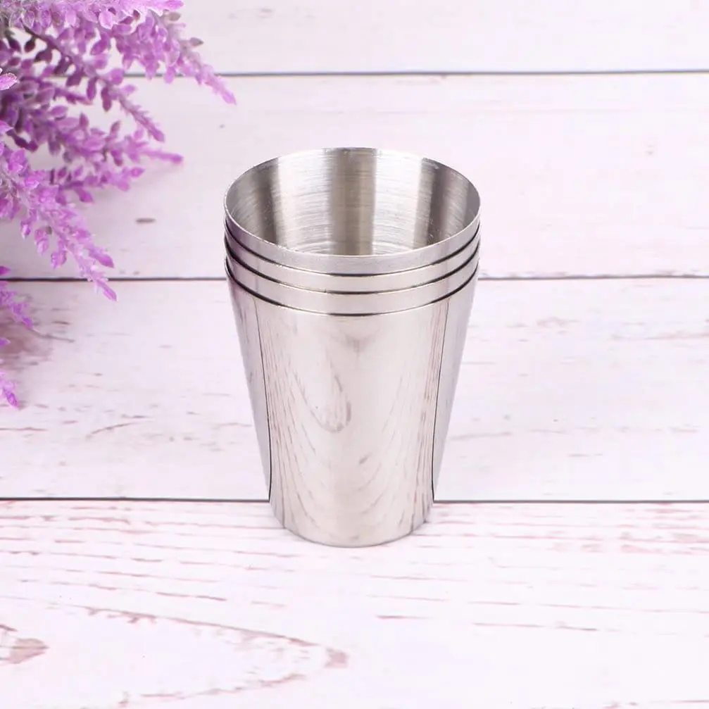 Custom Logo Metal Bar Tool 30ml 60ml Cocktail Jigger Wine Tumbler 1oz  2oz Stainless Steel Shot Glass Cups