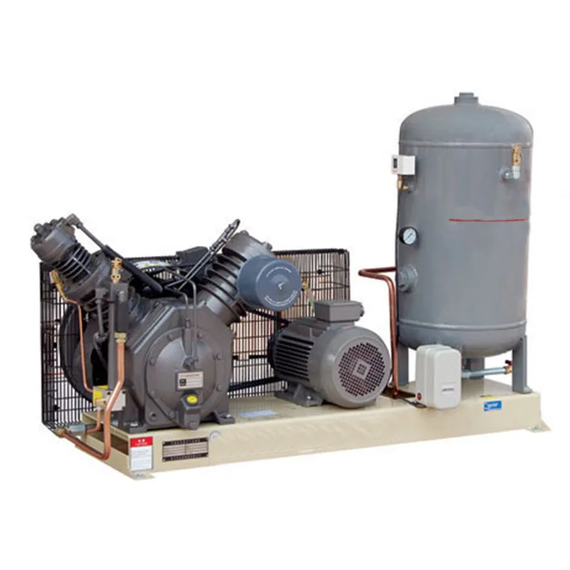 High Quality 30bar 40bar 7.5KW 3 Cylinder 2-stage Piston Air Compressor with Air Tank