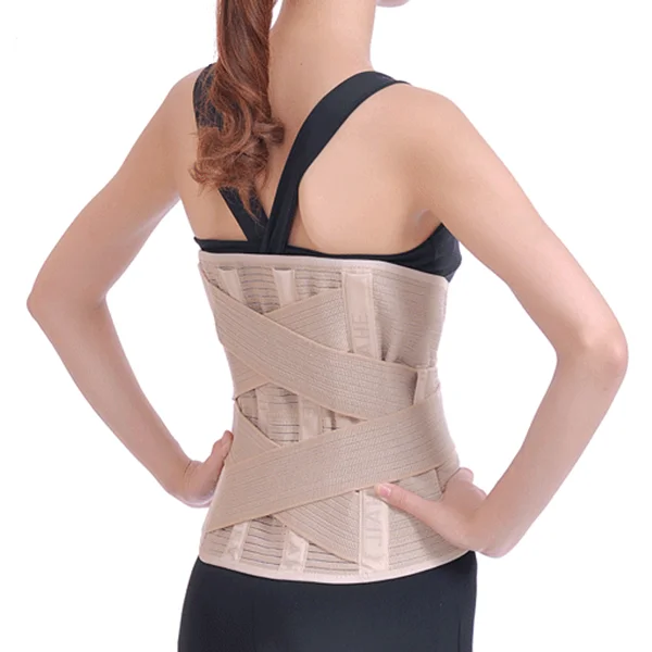 Youjie Medical Pain Relief 33cm Removable Bone Adjustable Breathable Lower Lumbar Support Back Waist Belt Brace