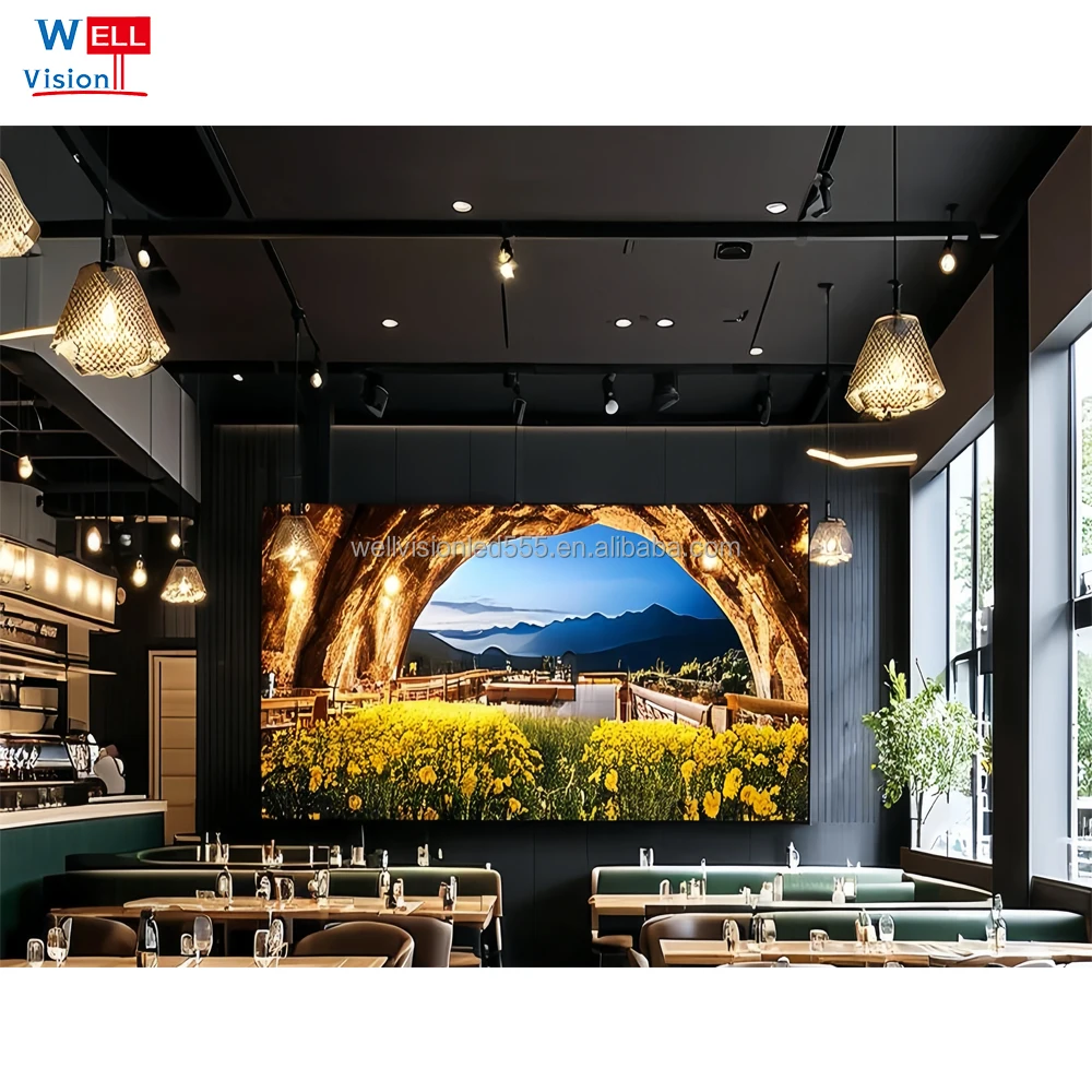 Wellvision Крытый P1.8 светодиодная видео настенная панель высокой четкости 640x480 мм шаг P1.2 P1.5 p2.5 внутренний СВЕТОДИОДНЫЙ экран