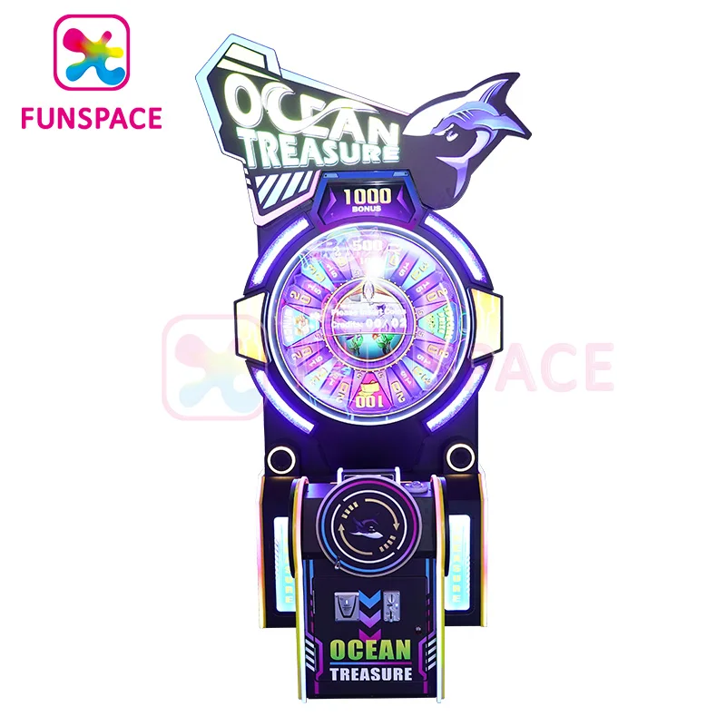 Funspace coin operated arcade ticket turntable redemption game machine for game center