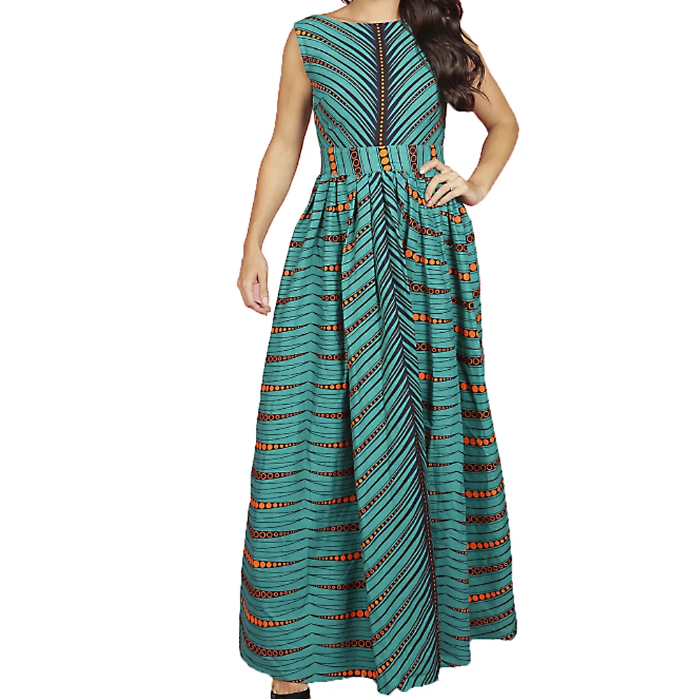 
Hot Sale New African Style Digital Print Fashion Beautiful Design Elastic Waist Backless Dresses Women Lady Elegant Long Skirts 