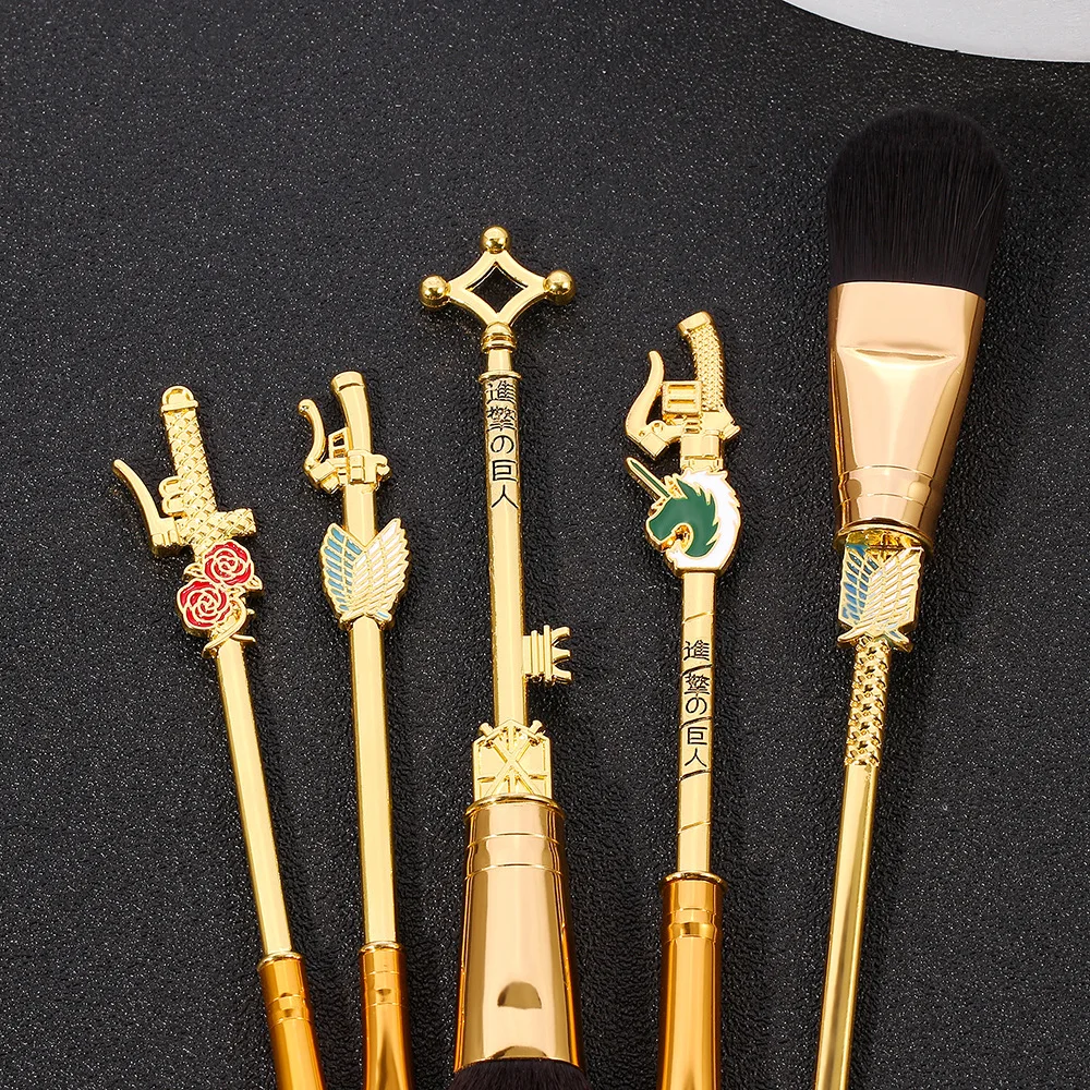 
Cosmetic Beauty Tool Attack On Titan Synthetic Hair Makeup Brushes Set Face Makeup Brush Set 