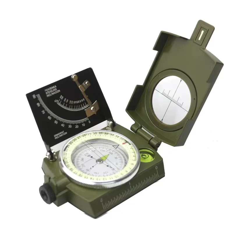 Multifunctional Waterproof Metal Sighting Navigation with Inclinometer for Hiking, Camping, Boy Scout