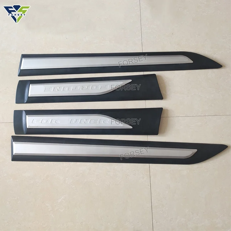 ABS Plastic Side Door Moulding Body Side Door Moulding Guards for Fortuner 2016+ NEW accessories