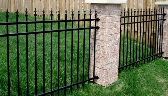 New Design Cheap Wrought Iron Fence Panel Steel Metal Picket Ornamental Fence