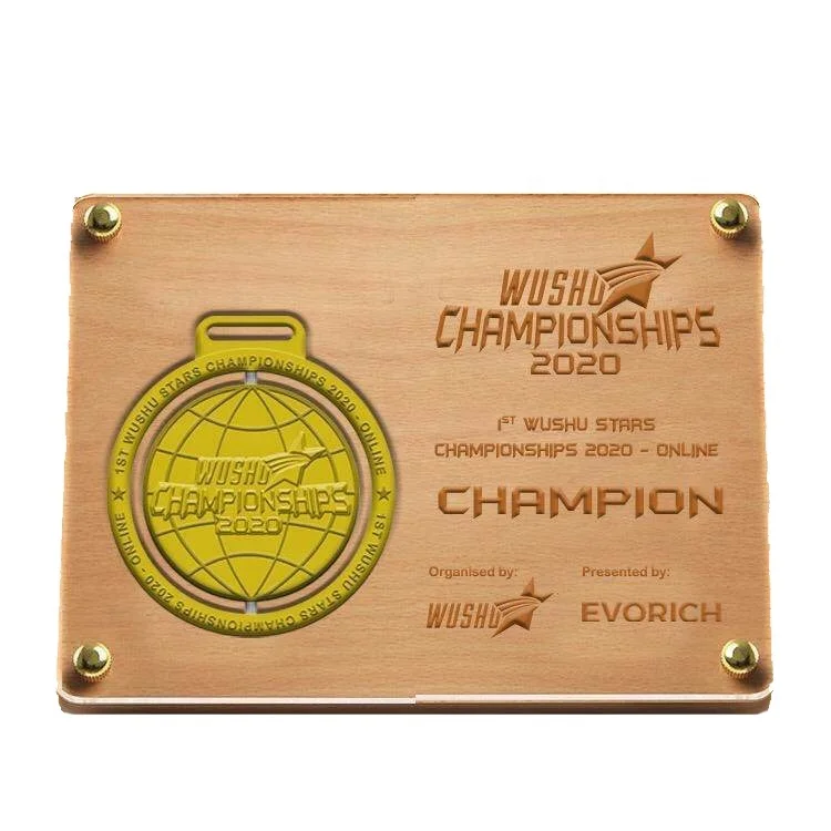 CUSTOM SIZE CHERRY  WOODEN AWARD PLAQUE