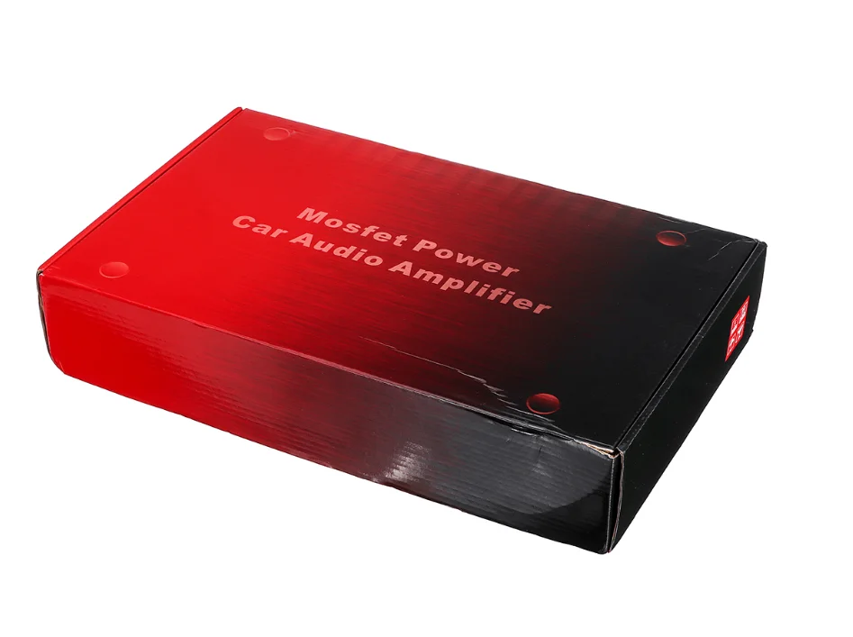 Car Amplifier Digital 4-channel Black Aluminum Alloy Car Suitable For Car Power Stereo Amplifier, Home High-power Audio
