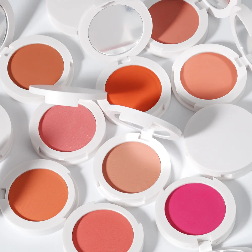 Hot selling High Pigmented Matte Cheek Blush Moisturizing Cruelty free Vegan Custom Logo Makeup Powder Blusher Private Label