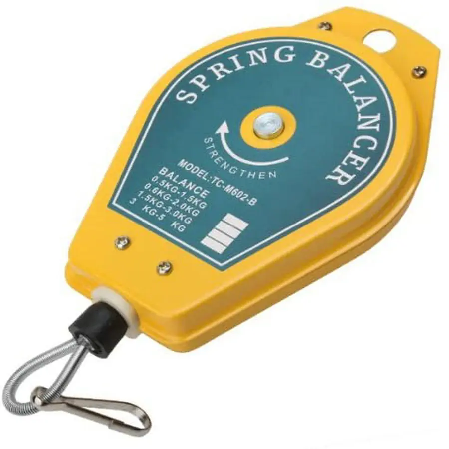Spring Balancer - Retractable Balancer Hanging Holder with Fittings Accessory Used for Car Manufacturing and Factory (0.5-1.5KG)