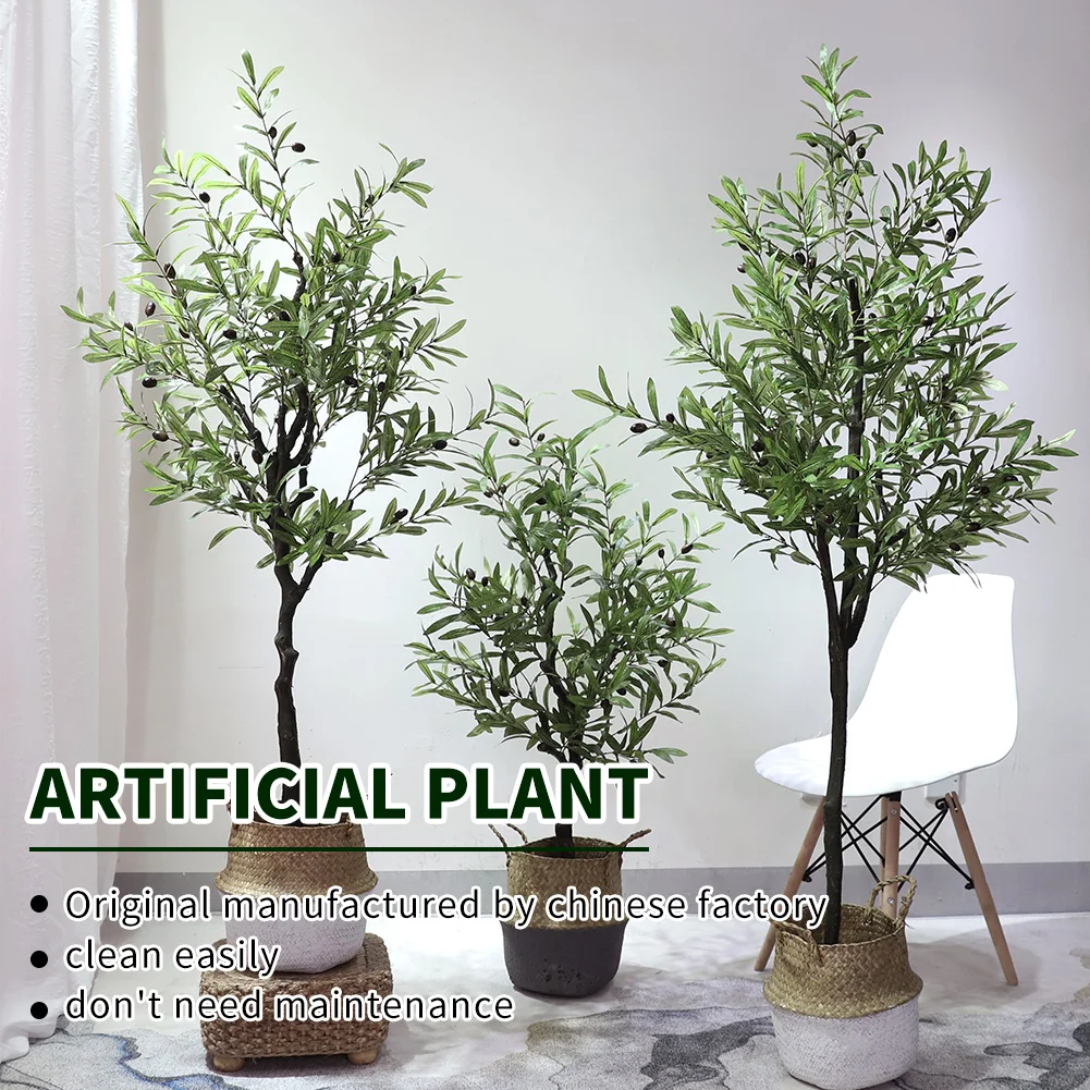 Wholesale 160cm water proof plastic artificial olive tree inside decor plants bonsai