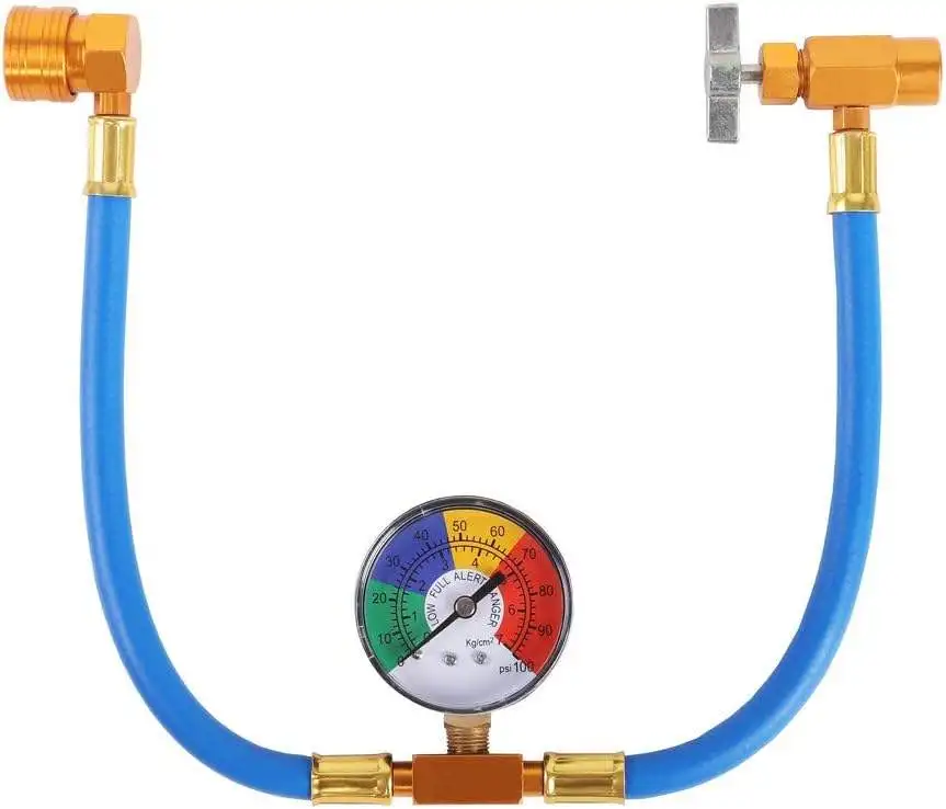 Hot Sale Air Conditioner Tools Recharge Measuring Hose 134A Refrigerant Pressure Gauge Auto Air Conditioning U Charging Hose
