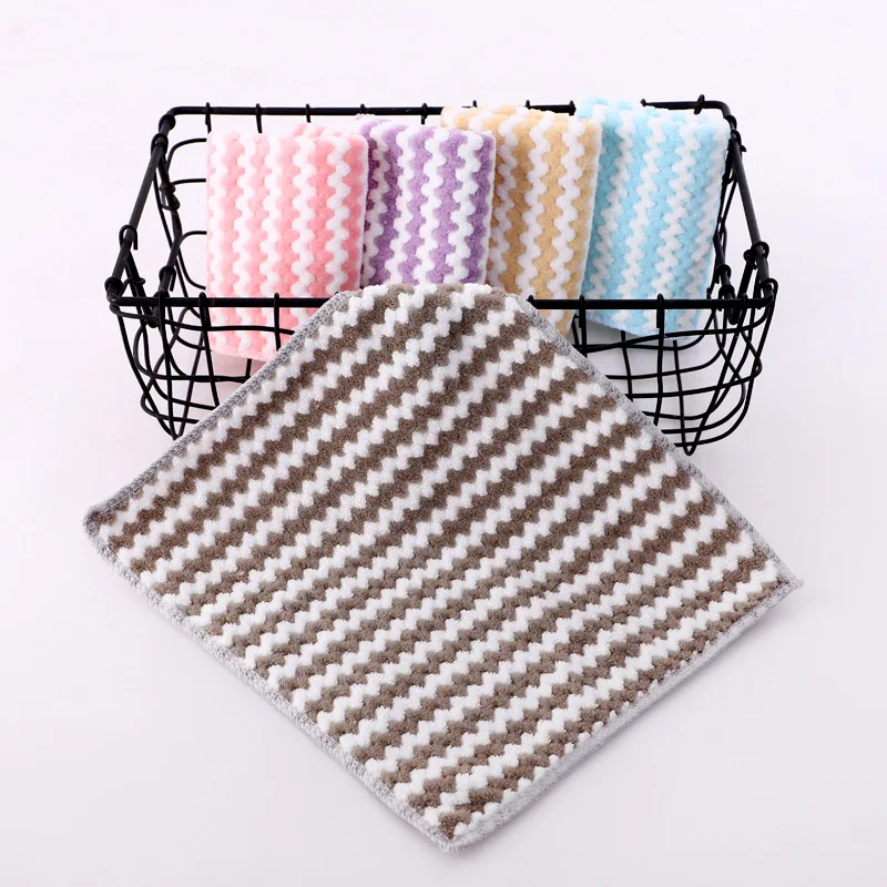 30x30 super dry strong absorment 30 by 30 coral velvet fleece dish towels towel