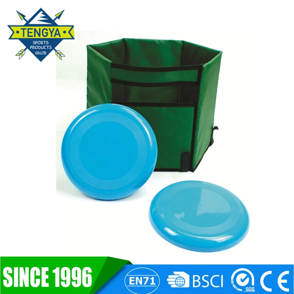 Indoor Outdoor Anywhere folding flying disc toss