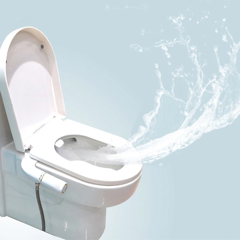 bidet toilet seat attachment Material ABS Slim Cold Water Bidet with Dual Self-Cleaning Nozzles