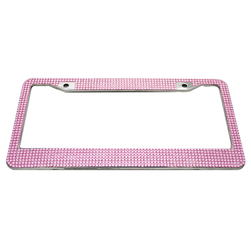 Luxurious Diamond-encrusted Glowing License Plate Frame Number Plate Frame Holder