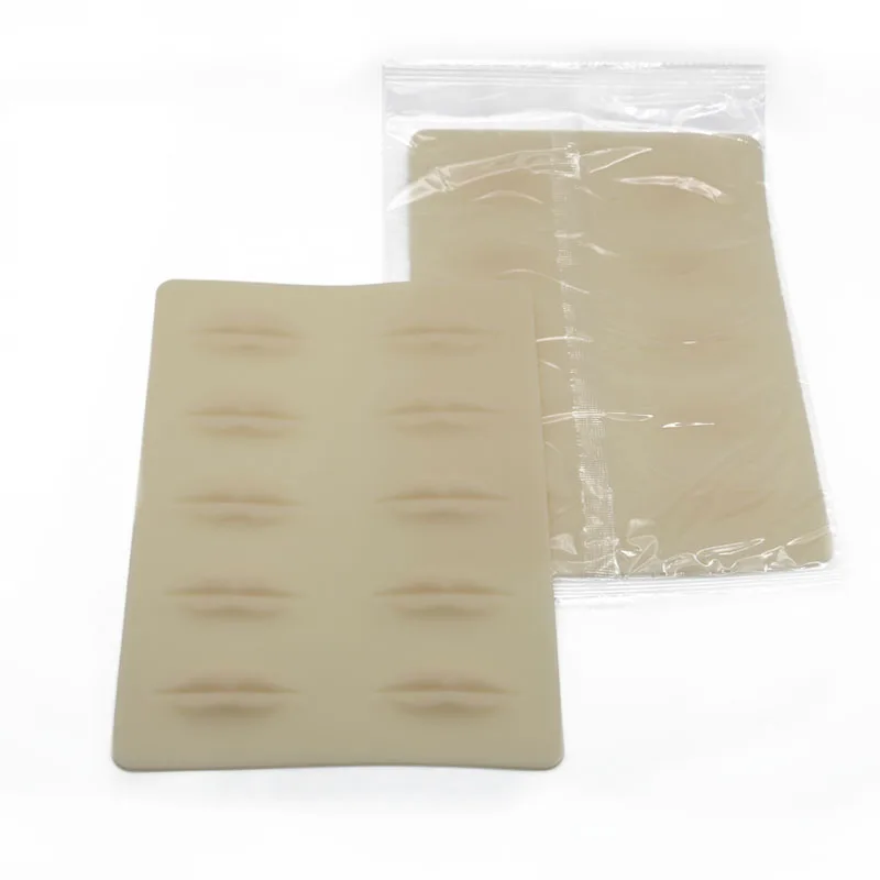 Silicone Microblading Permanent Makeup Skin Pad 3D Lip Practice Skin Tattoo Lip Skin
